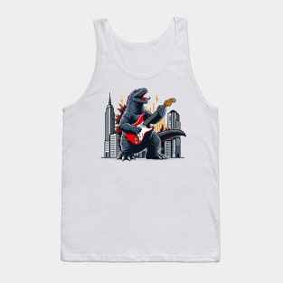 Godzilla Rock and Roll the City Tank Top